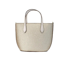 Kate Spade Glimmer Small Gold Glitter Fabric Satchel Bag